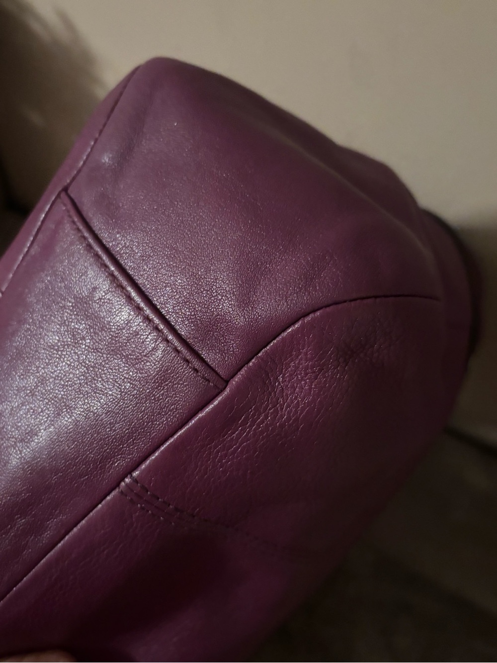 COACH ZOE EAST WEST TOTE  PLUM - Picture 6 of 12